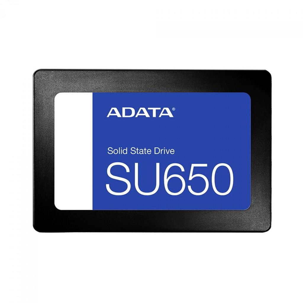SSD Adata SU650 480GB, Sata Iii, Leitura 520MBs e Gravação 450MBs