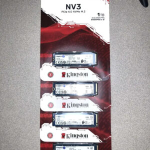 Ssd Kingston 1tb M2 Nv3 Pcie 4.0 Nvme 6000mb s Azul-escuro Azul-escuro