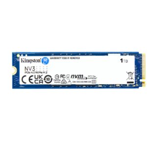 SSD Kingston NV3 1 TB NVMe M.2 2280 Leitura 6000MB s Gravação 4000MB