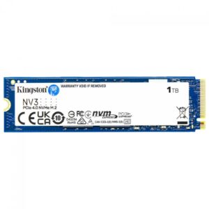 SSD Kingston NV3, 1TB, M.2 NVMe, 2280, PCIe 4.0, Leitura 6000MBs e