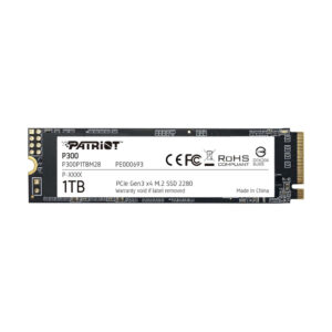 SSD Patriot P300, 1TB, M.2 2280, PCIe 3.0 NVMe, Leitura 2100MB s