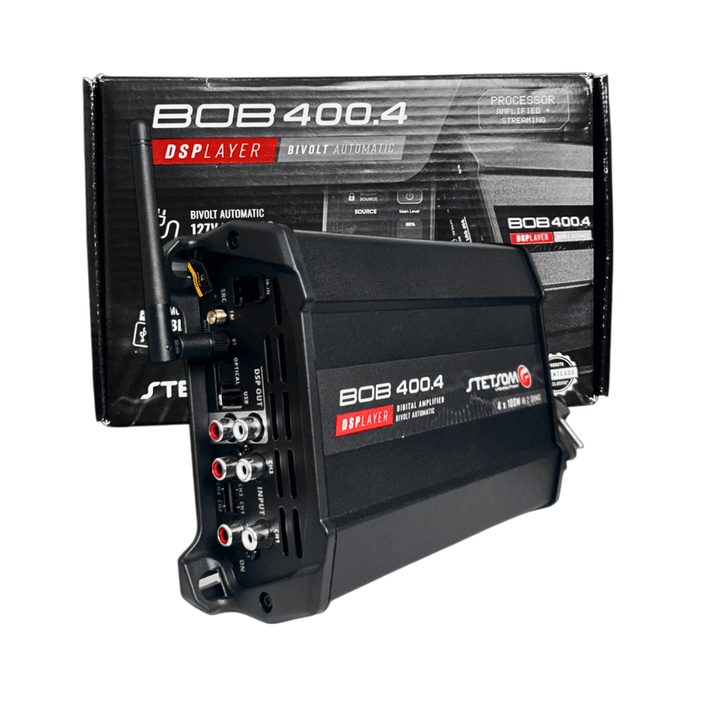Stetsom Bob400.4 Dsplayer Processador Digital Amplificado Com