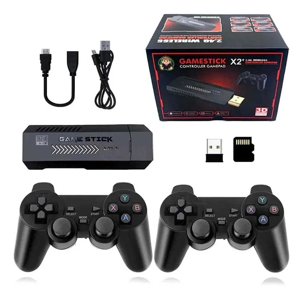 Stick Hdmi X2 Plus com 2 controladores Backup Pro — Games