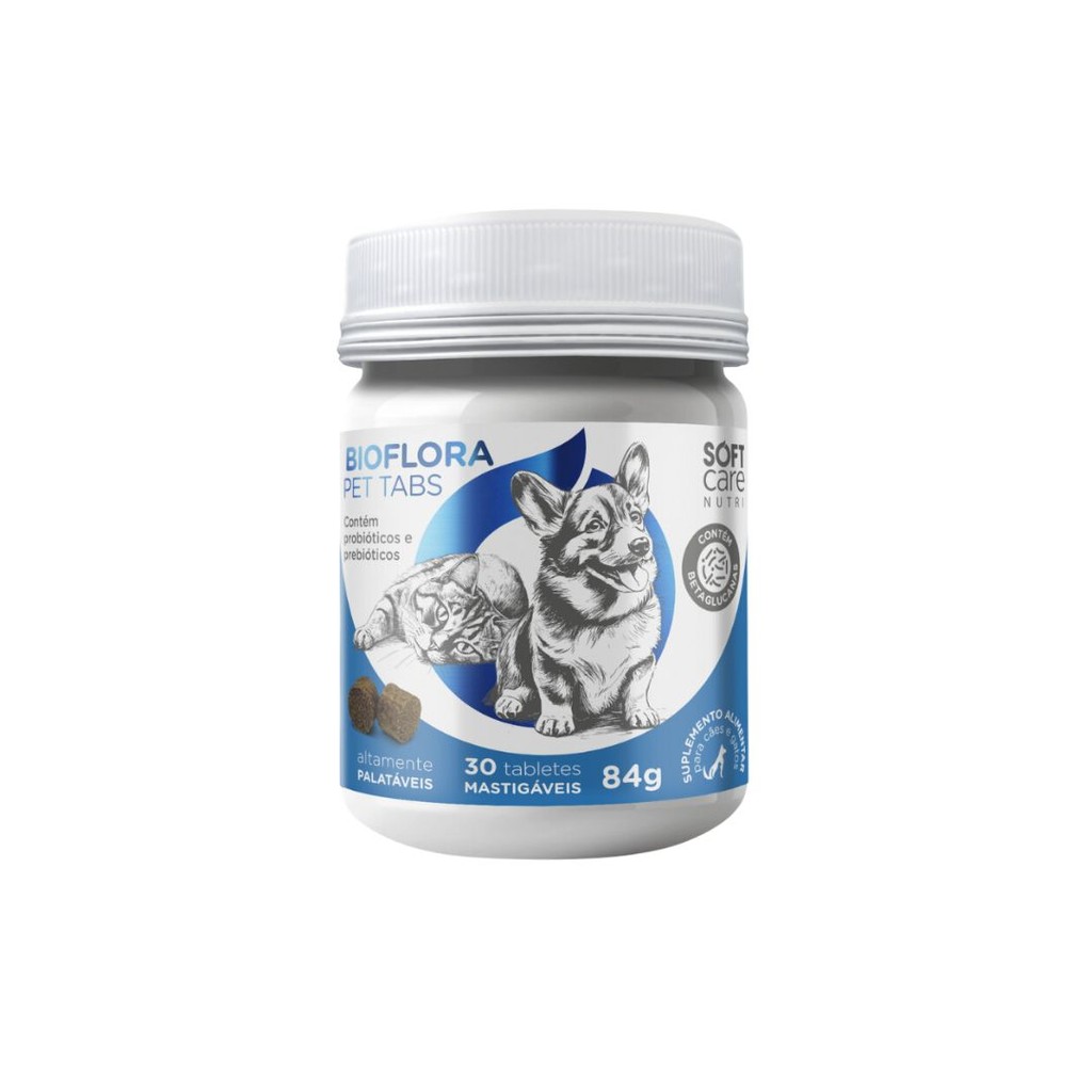 Suplemento Pet Bioflora Pet Tabs Soft Care Nutri 30 Tabletes — Informática