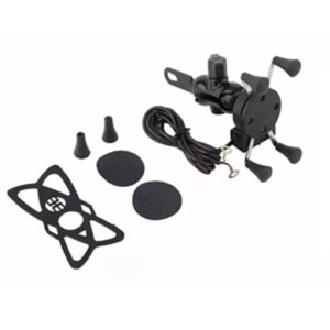 Suporte Aranha Spider De Celular Gps Com Carregador Usb Para