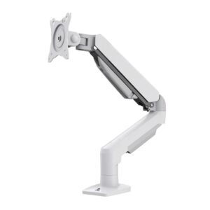 Suporte Articulado Para Monitor 17″ a 30″ Vesa Branco Pistão a Gás