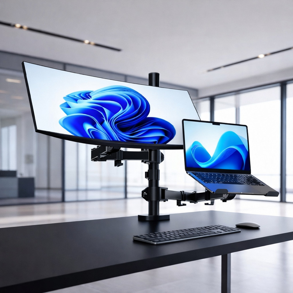 Suporte Articulado para Monitor e Notebook 17 a 32 Polegadas Ajuste — Informática