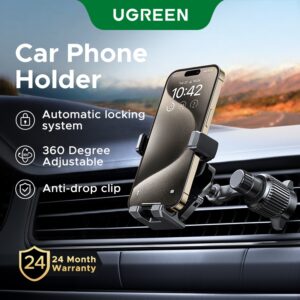 Suporte De Telefone De Ventilação Ugreen Para Carro Nunca Bloqueia O