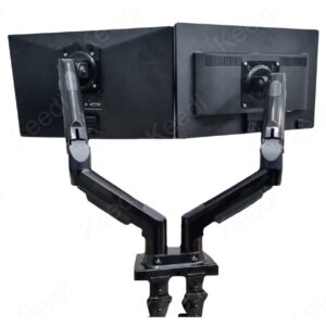 Suporte Duplo De Mesa Para Monitores ON Preto