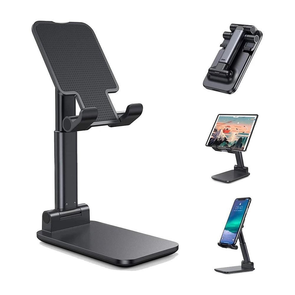 Suporte Metal De Mesa Para iPad iPhone Celular Rock Ajustável — Celulares e Acessórios