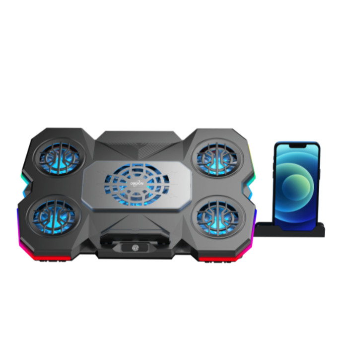 Suporte Notebook Celular Gamer RGB Cooler USB 2.0 5 Posições — Informática