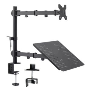 Suporte Notebook E Monitor 8 a 32 Polegadas Tv Articulado Mesa Ajuste