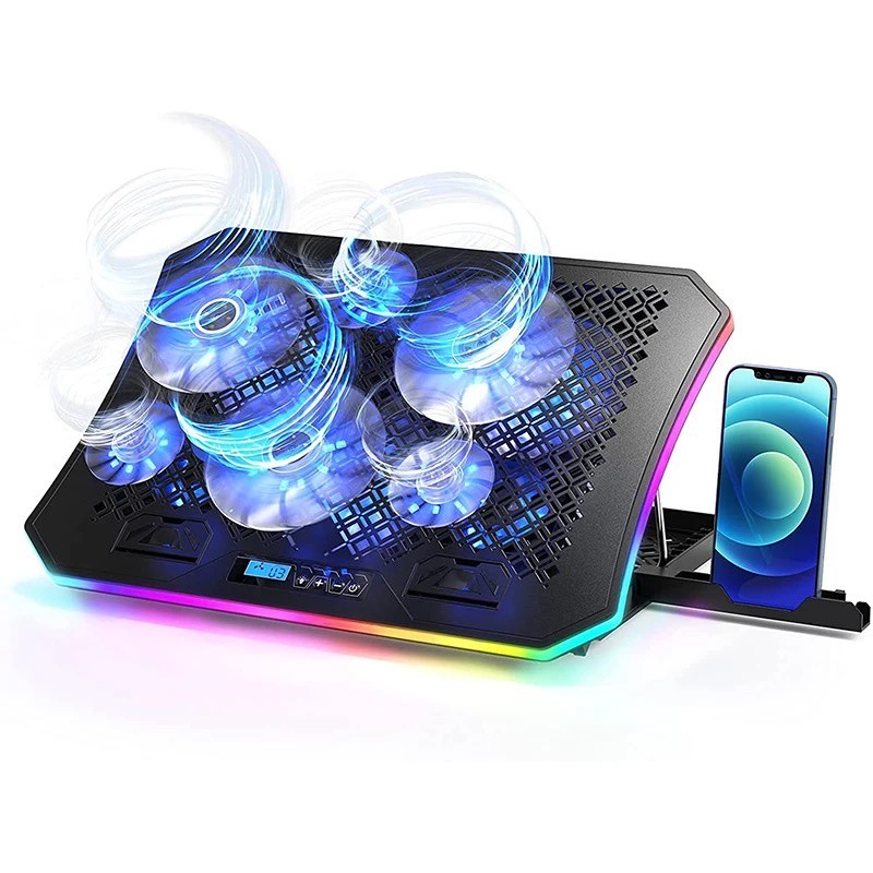 Suporte Notebook Gamer Ergonomico 6 Fans RGB Até 17 C Nf