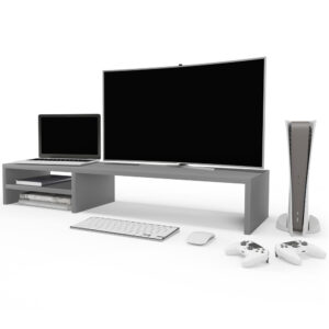 Suporte Para Monitor Stand Home Office Lap 90 cm Cinza Lyam