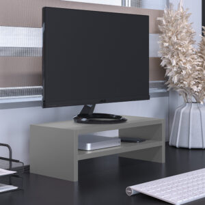 Suporte Para Monitor Stand Home Office Lap Cinza Lyam Decor