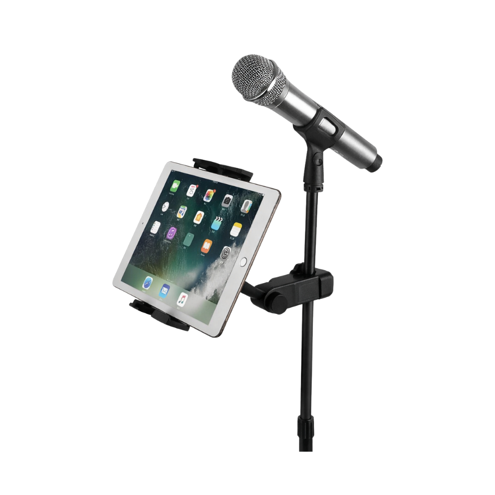 Suporte para Pedestal de Microfone Tablet iPad celular Palco Ajustável