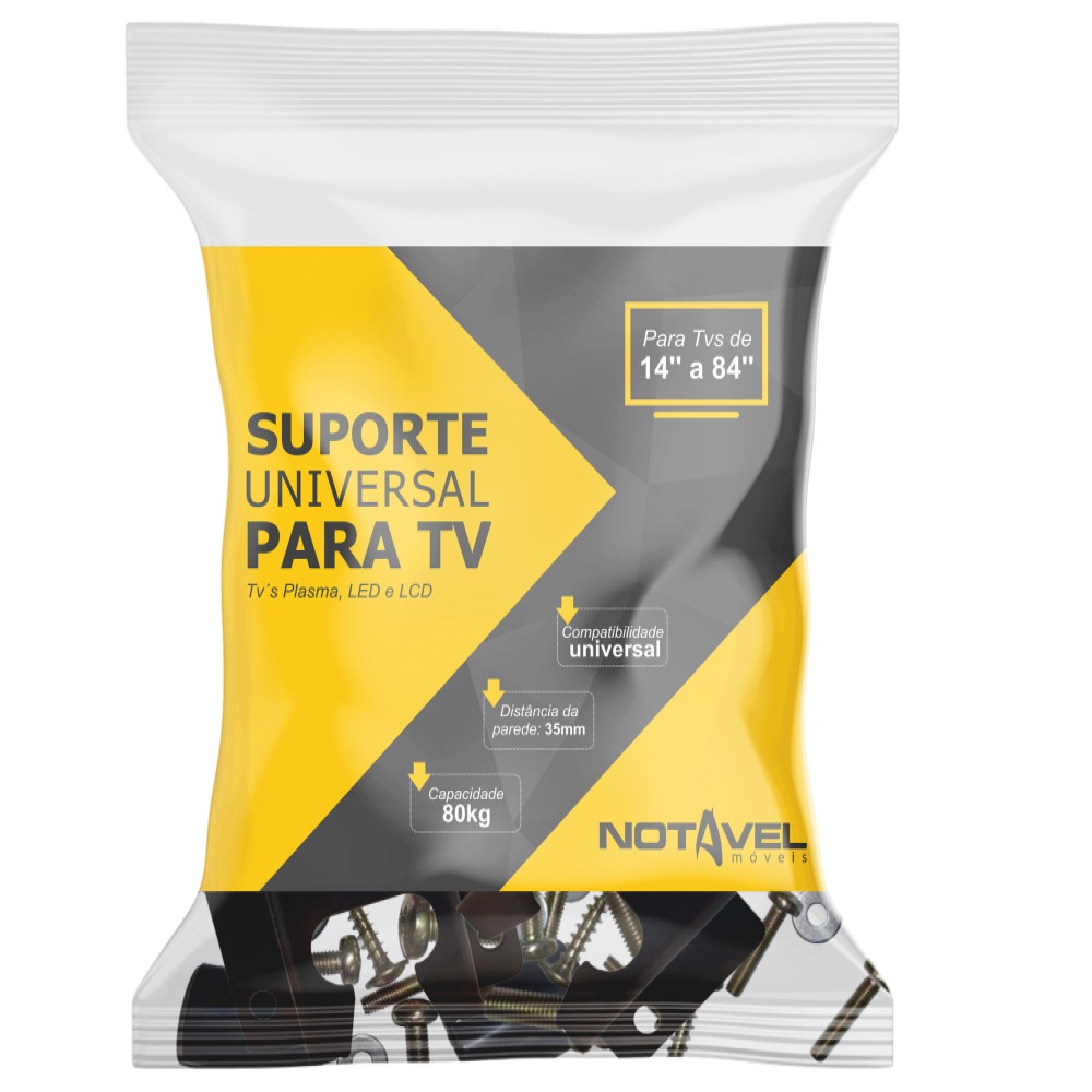 Suporte para Tv Led Lcd Plasma 14 a 84 polegadas Universal Notável — TV e Vídeo