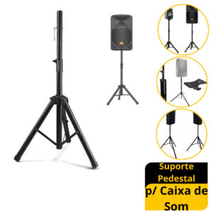 Suporte Tripé Para Caixa de Som e Projetor Super Reforçado Mxt Premium — TV e Vídeo