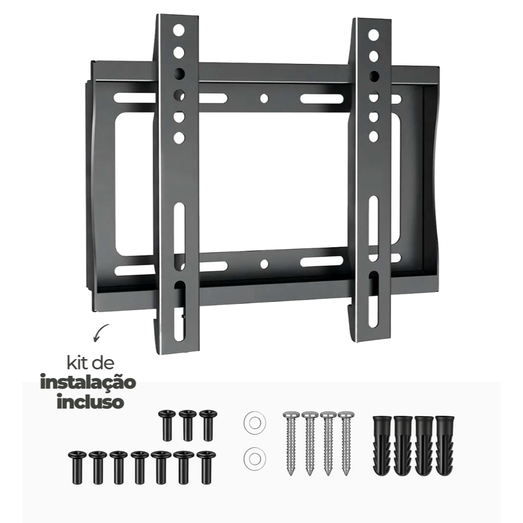 Suporte Tv Fixo Parede Universal Tv Monitor 14 A 55 Polegadas Smart