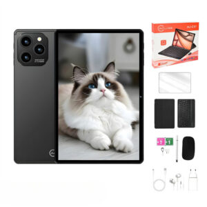 Tablet 10.1” 6GB RAM 128GB Android 13 Câmera 50MP com Kit Teclado e