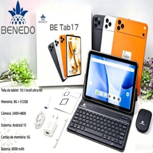Tablet BE Tab 17 Wifi com chip 10.1Android 15 8GBRAM+512GB 8000mah