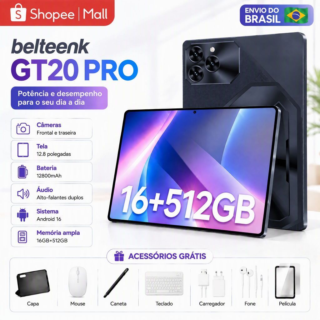 Tablet belteenk GT20 Pro Combo with Keyboard and Mouse 12.8" inch