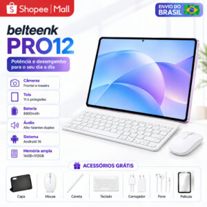 Tablet belteenk Pro12 Combo com Teclado e Mouse -11.6″inch 16GB+512GB