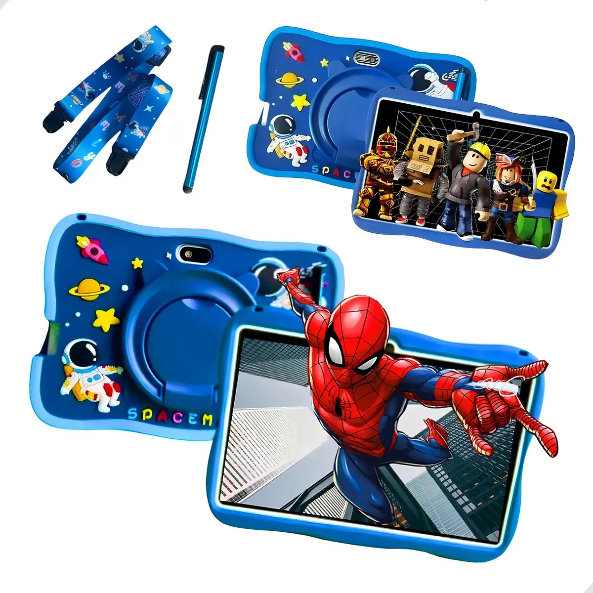 Tablet Infantil Kids Educativo Astronauta Rosa azul 64gb Cor Azul — Informática