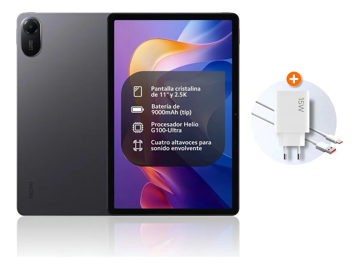 Tablet Xiaomi Redmi Pad 2 11 128 4gb Wi-fi Gray+capa Black Cor Cinza — Informática