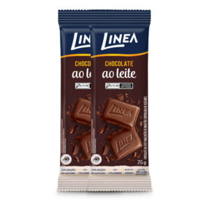Tablete Chocolate Ao Leite Linea 75g 2 unidades