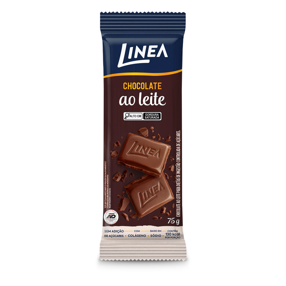 Tablete Chocolate Ao Leite Linea 75g — Informática