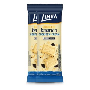 Tablete Chocolate Cookies’n Cream Linea 75g 2 unidades