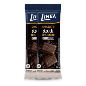 Tablete Chocolate Dark Linea 75g 2 unidades