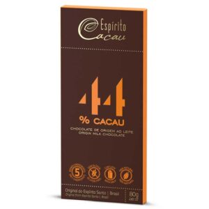 Tablete de Chocolate Ao Leite 44% Cacau 80g Espírito Cacau