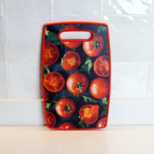 Tábua de Corte Plástica com Estampa Tomate 37cm Lyor para Cozinha