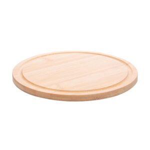 Tábua de Corte Redonda Lyor Bambu 20cm x 20cm x 1cm para Cozinha
