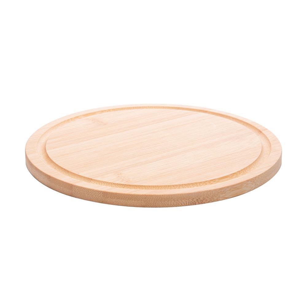 Tábua de Corte Redonda Lyor Bambu 20cm x 20cm x 1cm para Cozinha