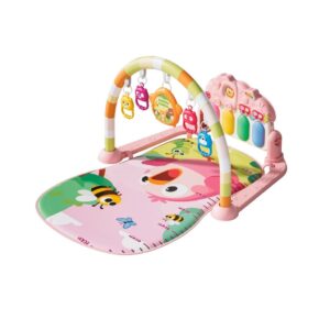 Tapete De Atividades Para Bebê Piano Musical Móbile com 5 Brinquedos