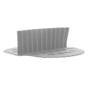 Tapete Protetor Lyor de Silicone para Air Fryer Cinza 18cm