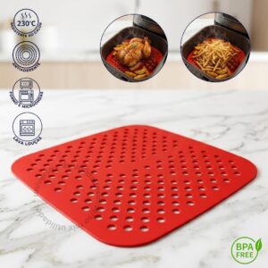Tapete Protetor Silicone Para Air Fryer Fritadeira Universal Não