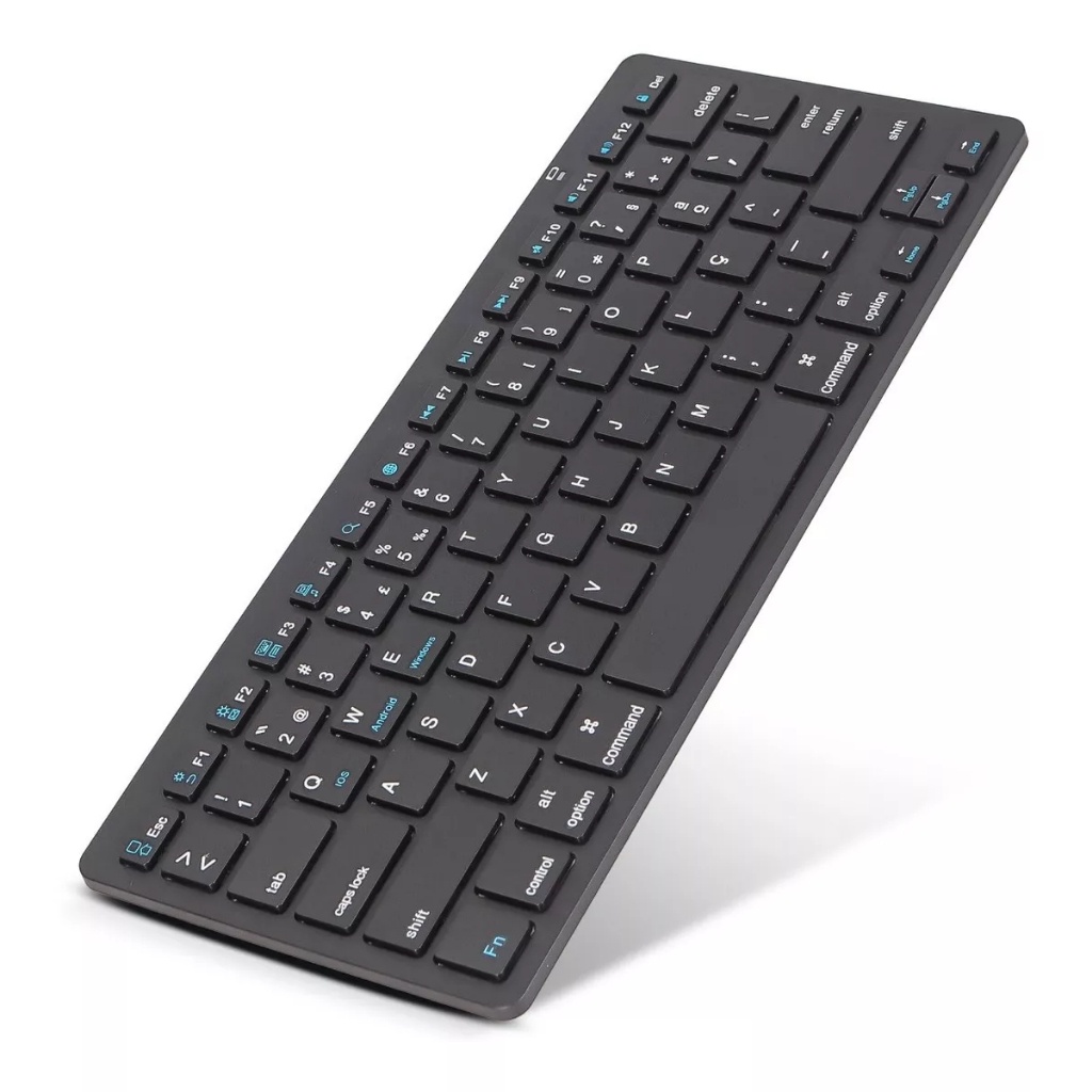Teclado Bluetooth Pc Tablet Celular Notebook sem Fio Macio — Informática
