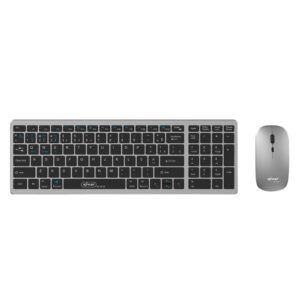 Teclado e Mouse Bluetooth Sem Fio USB Recarregável ABNT2 Multimídia