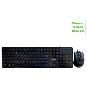 Teclado e mouse office com cabo Acer