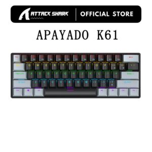 Teclado Mecânico Com Fio Apayado Mini Portátil 60 Phantom RGB De 61