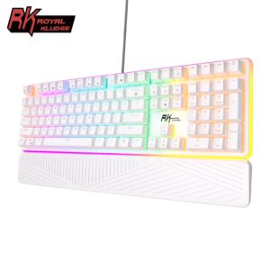 Teclado Mecânico Com Fio Retroiluminado Royal Kludge Full Rgb Gateron