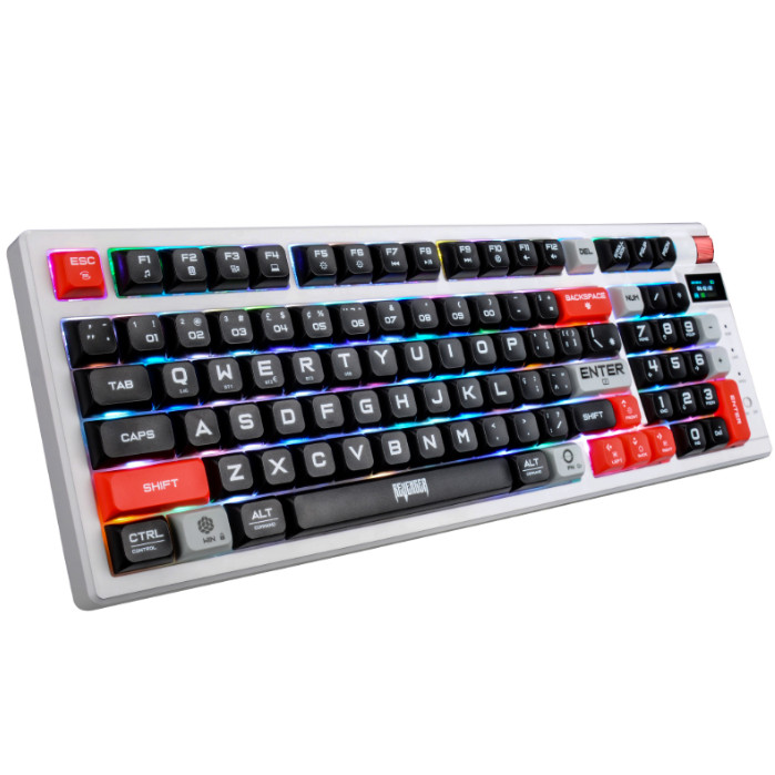 Teclado Mecânico Gamer C Display RGB Bluetooth USB 2.4GHz