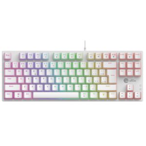 Teclado Mecânico Gamer Ninja Leap Pudim, Switch Blue, Rainbow, ABNT2