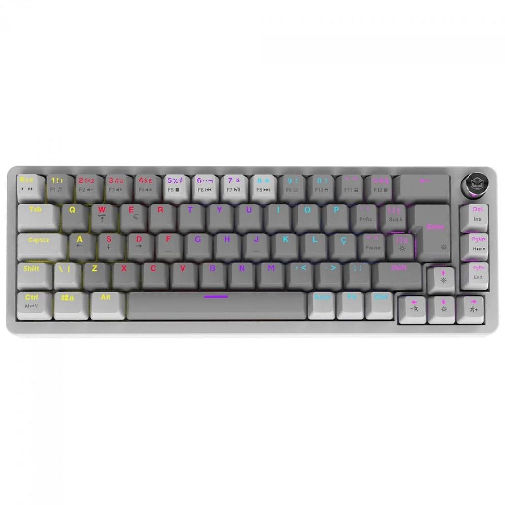 Teclado Mecânico Gamer PCYes Mecka White Ghost, Rainbow, Switch — Informática