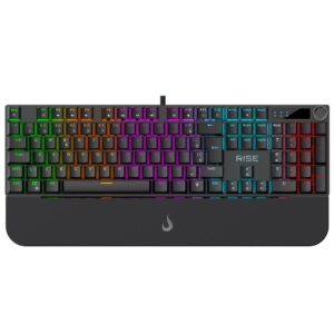Teclado Mecânico Gamer Rise Mode Kyron, RGB, USB, Switch Rise Core