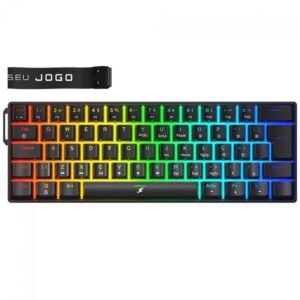 Teclado Mecânico Gamer SuperFrame Player Pro, RGB, 60%, Switch Red